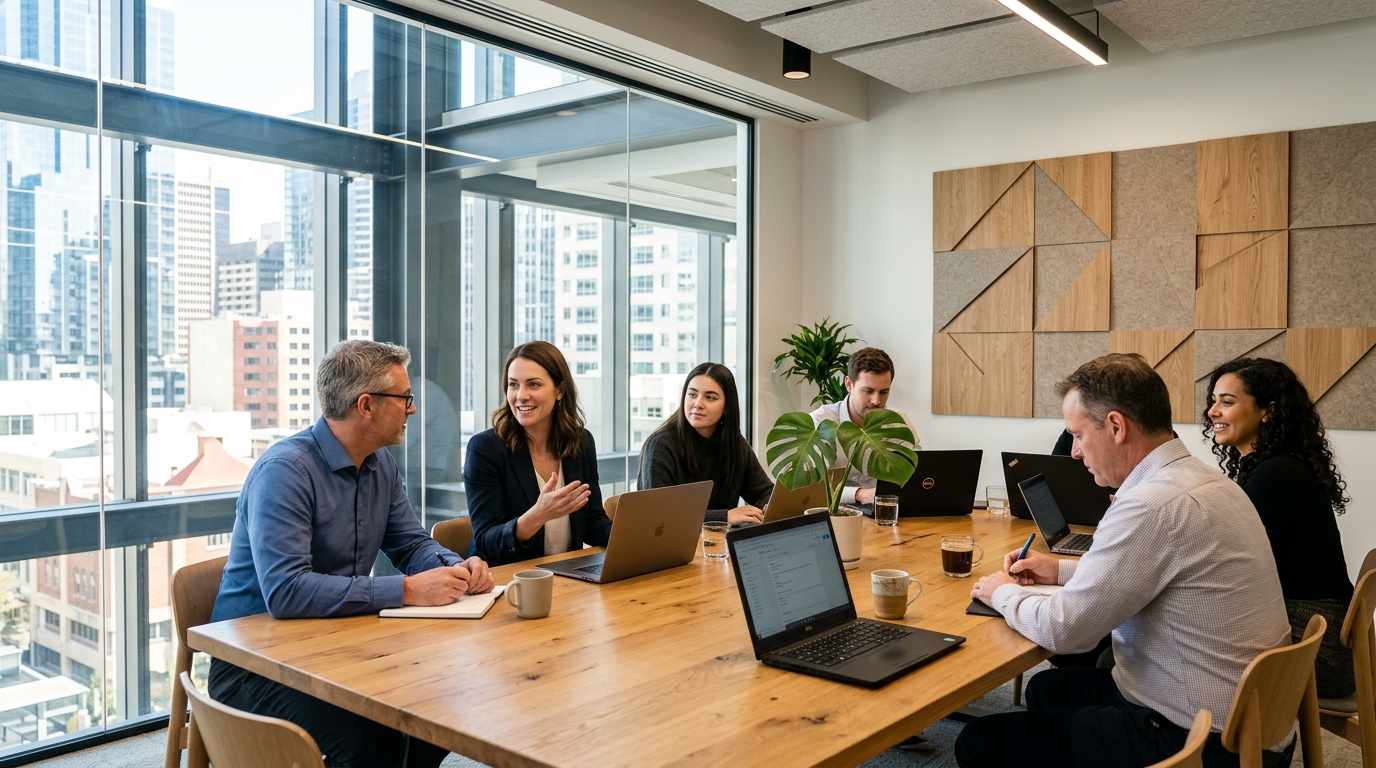 LavenCore IT business support team collaborating