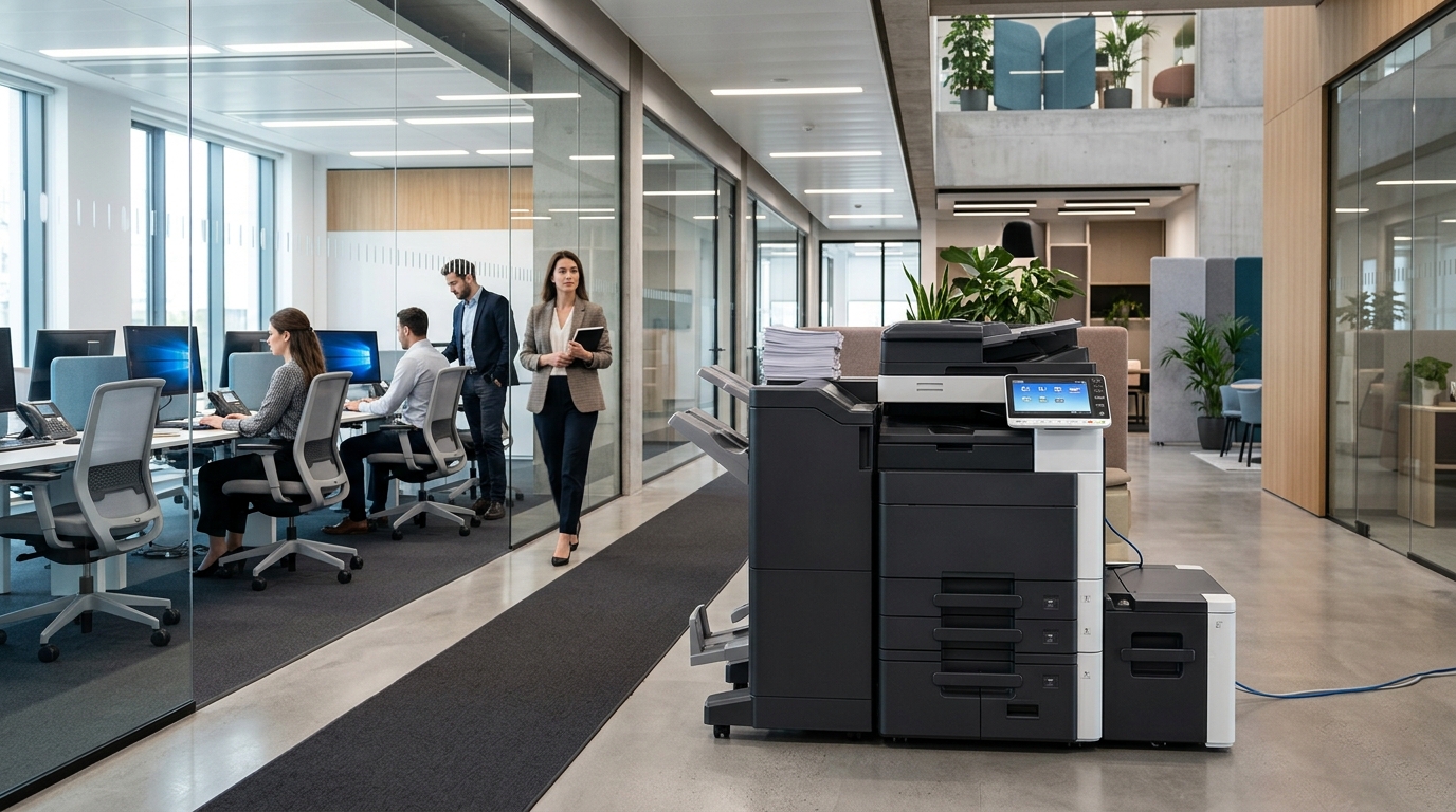 Commercial office multifunction printer and copier